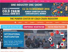 Tablet Screenshot of indiacoldchainshow.com